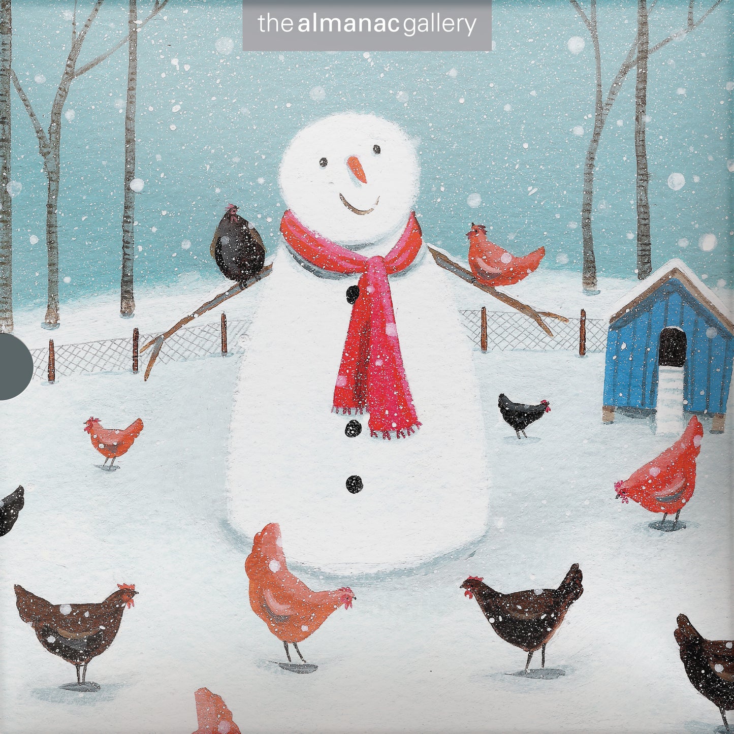 Box of 16 Snowman On The Farm Christmas Cards In 2 Designs