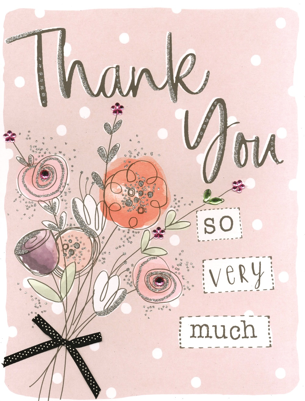 Thank You So Very Much Gigantic Greeting Card  A4 Sized Cards