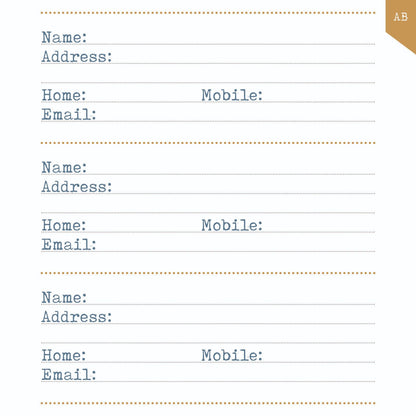 Gifted Stationery Bohemian Floral Address & Birthday Book