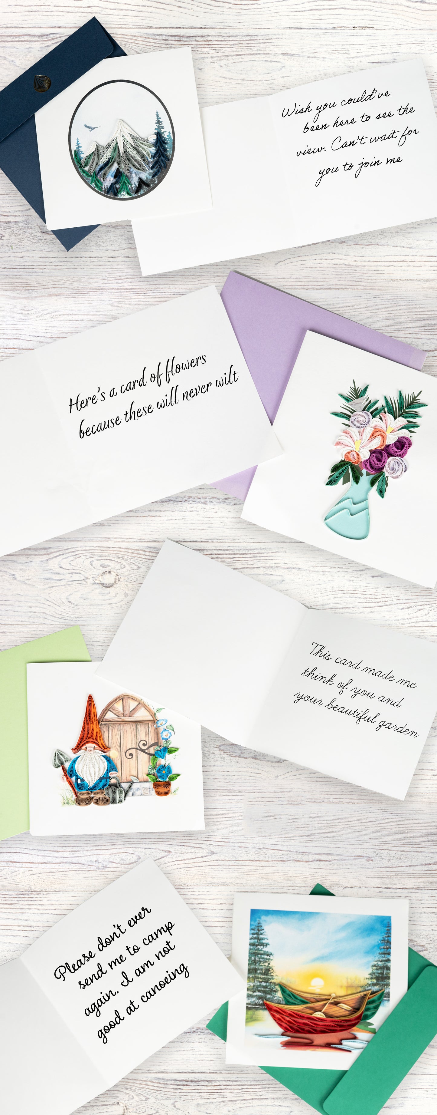 Quilling Flowers In A Vase Bloomin' Fun! Hand-Finished Art Greeting Card