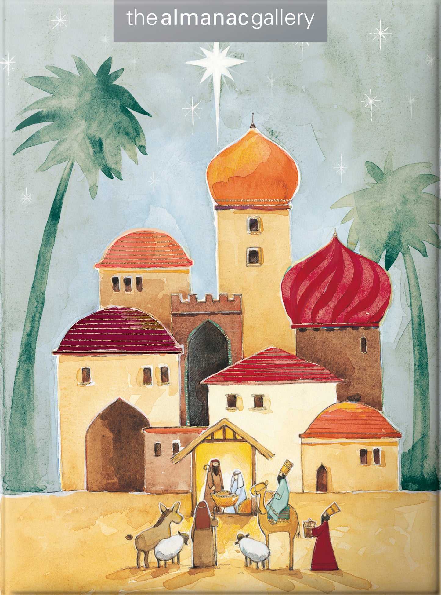 Box of 12 Bethlehem Religious Christmas Cards In 2 Designs