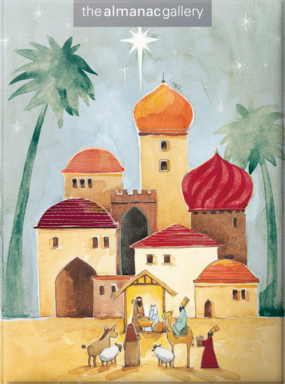 Box of 12 Bethlehem Religious Christmas Cards In 2 Designs