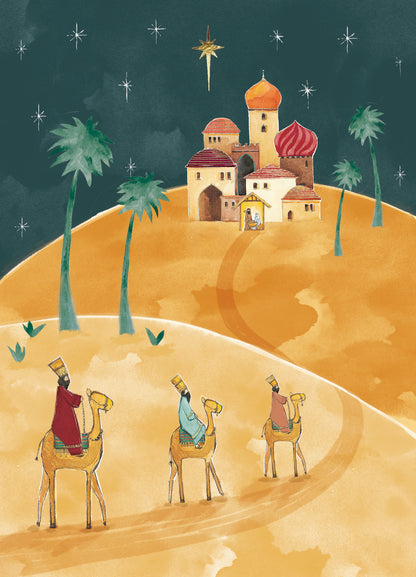Box of 12 Bethlehem Religious Christmas Cards In 2 Designs