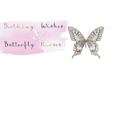 Butterfly Kisses Birthday Greeting Card By The Curious Inksmith