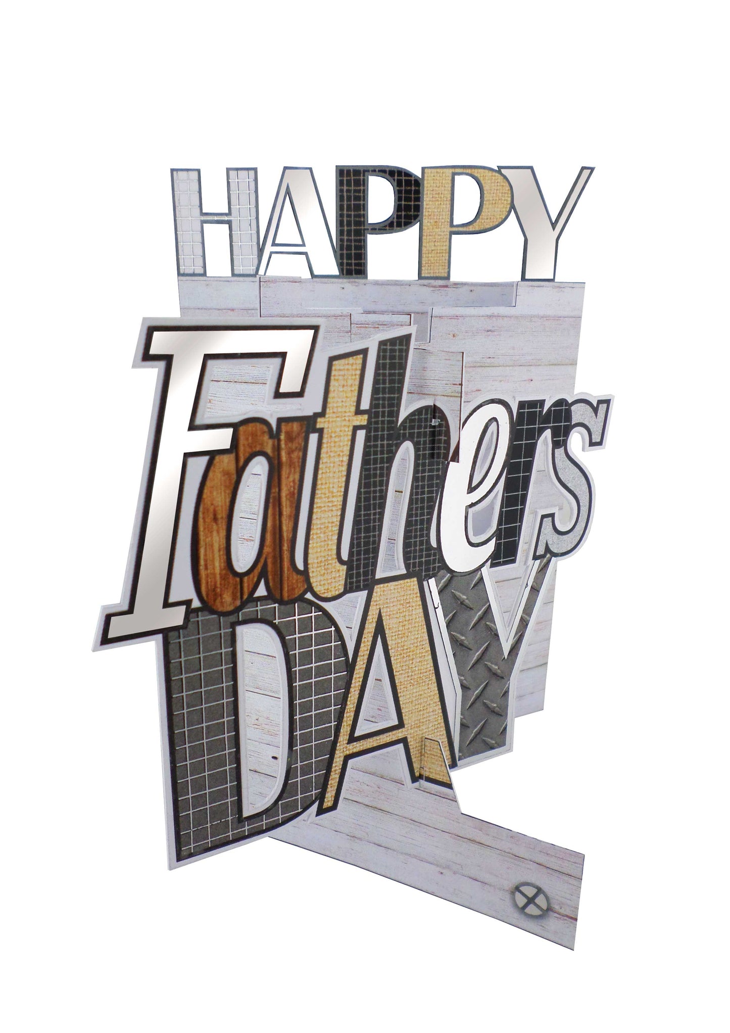 Happy Father's Day 3D Cutting Edge Greeting Card