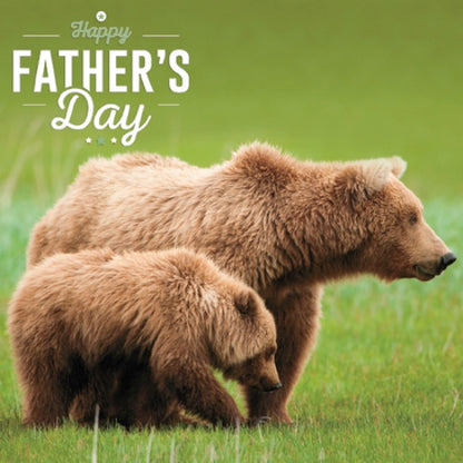Brown Bears Happy Father's Day Greeting Card