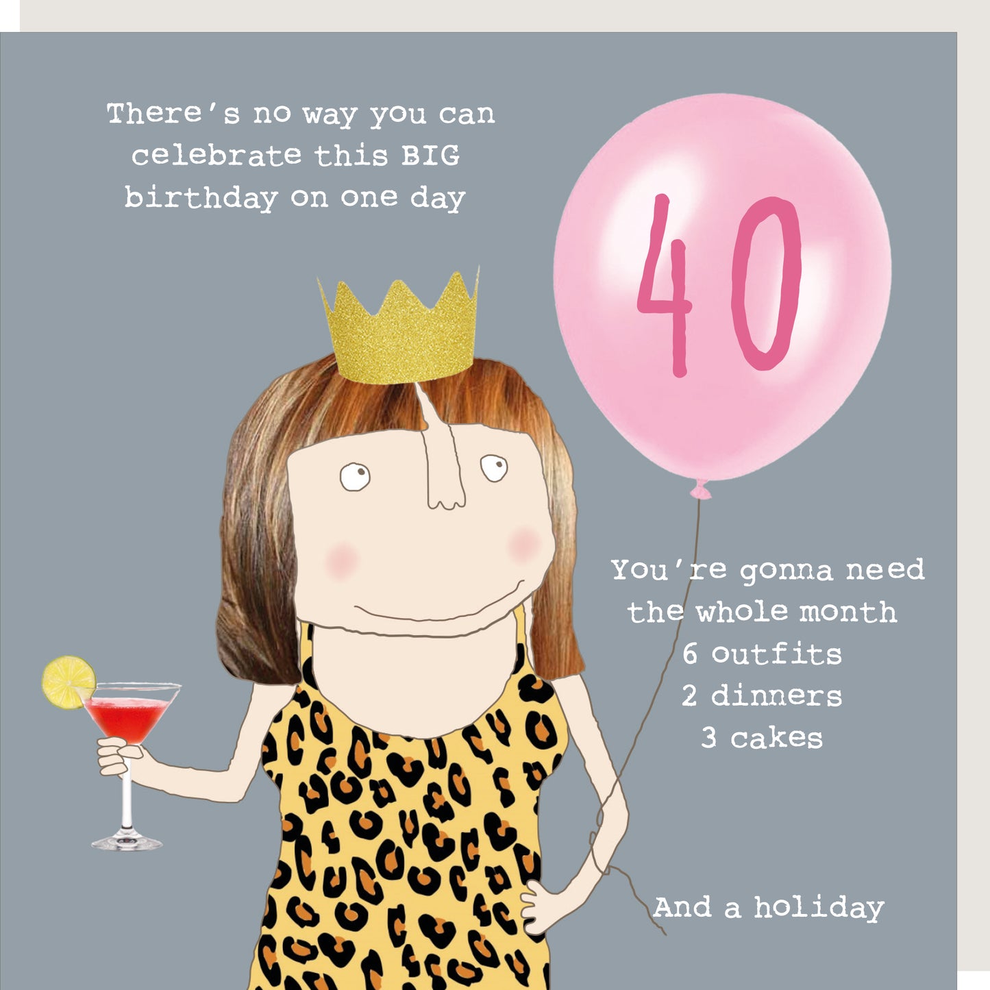 Rosie Made A Thing Big Birthday Female 40th Birthday Card
