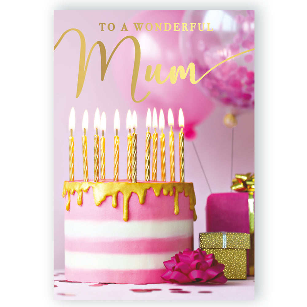 Wonderful Mum Musical Birthday Card Singing "Happy Birthday Dear Mum"