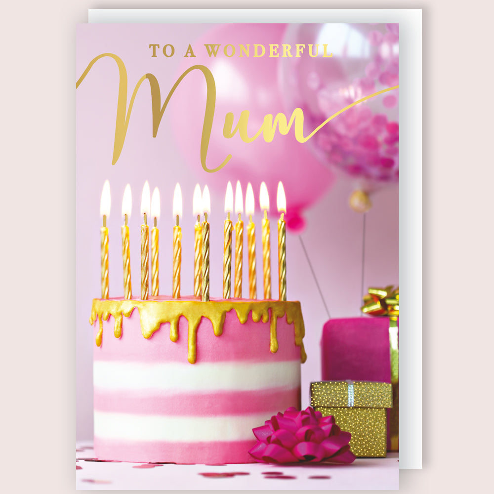 Wonderful Mum Musical Birthday Card Singing "Happy Birthday Dear Mum"