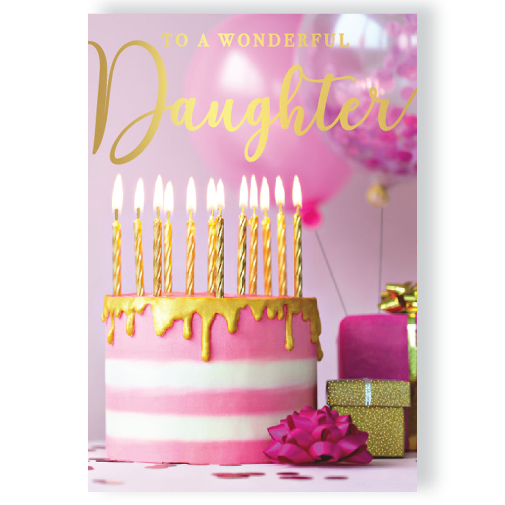 Wonderful Daughter Musical Birthday Card Singing Happy Birthday To You Layla