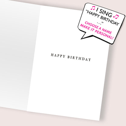 Wonderful Sister Musical Birthday Card Singing Happy Birthday To You Smelly Sister