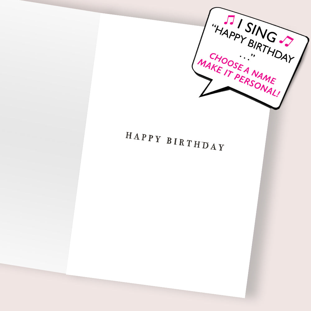 Wonderful Sister Musical Birthday Card Singing Happy Birthday To You Sophia