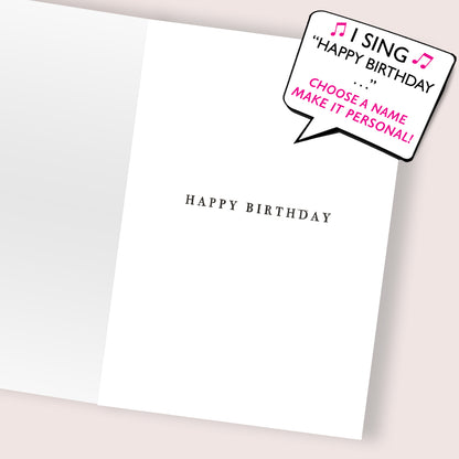 Wonderful Sister Musical Birthday Card Singing Happy Birthday To You Hazel