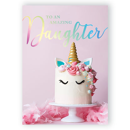Choose Name - Amazing Daughter Musical Birthday Card Singing "Happy Birthday Dear Daughter"