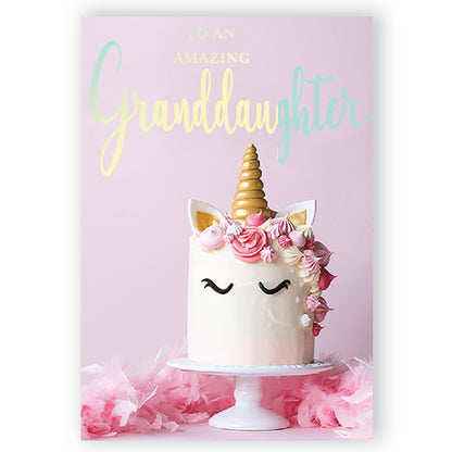 Amazing Granddaughter Musical Birthday Card Singing Happy Birthday To You Willow