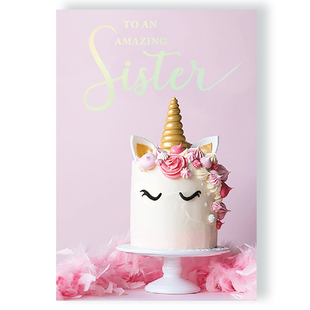 Amazing Sister Musical Birthday Card Singing Happy Birthday To You Summer