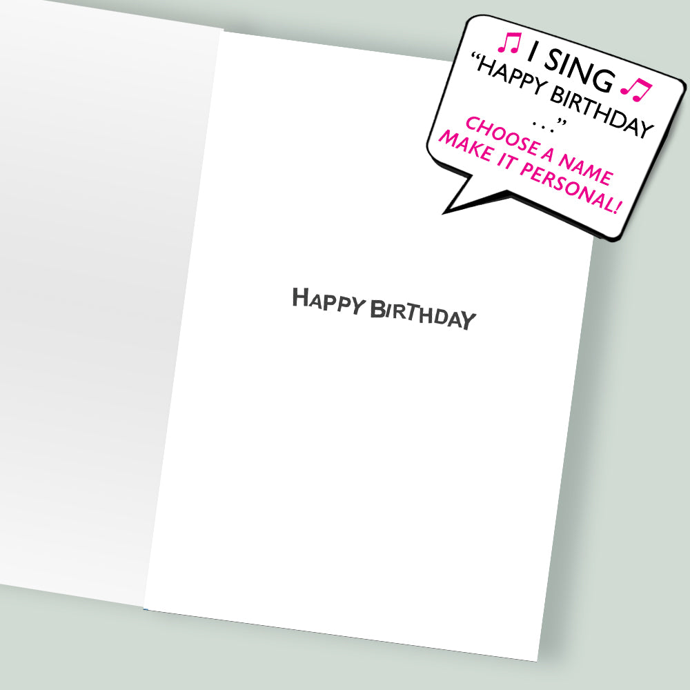 Choose Name - Roar-some Grandson Musical Birthday Card Singing "Happy Birthday Dear Grandson"