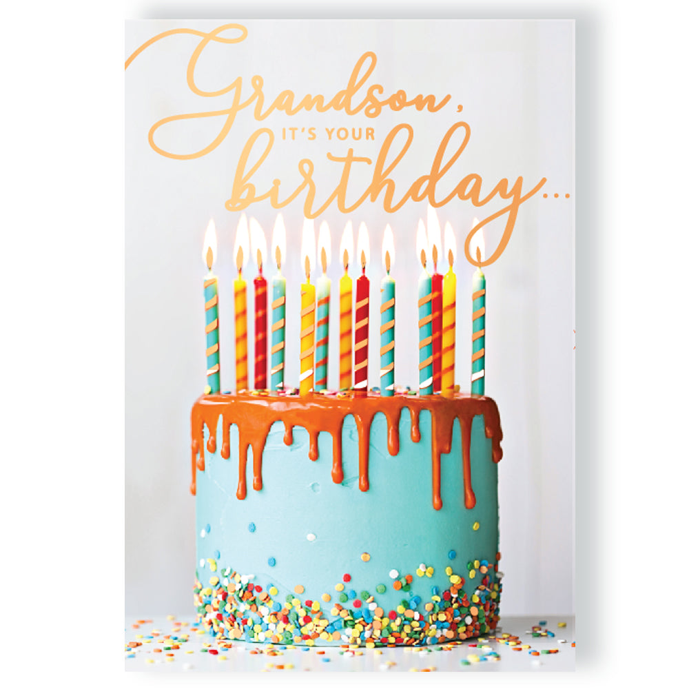 It's Your Birthday Grandson Musical Birthday Card Singing Happy Birthday To You Mike
