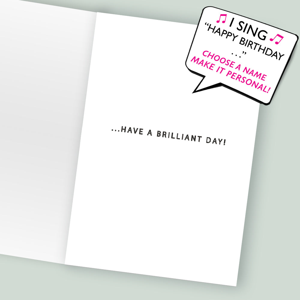 Choose Name - It's Your Birthday Son Musical Birthday Card Singing "Happy Birthday Dear Son"
