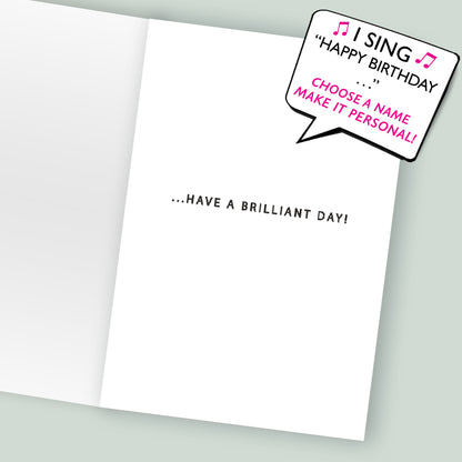 Choose Name - It's Your Birthday Son Musical Birthday Card Singing "Happy Birthday Dear Son"