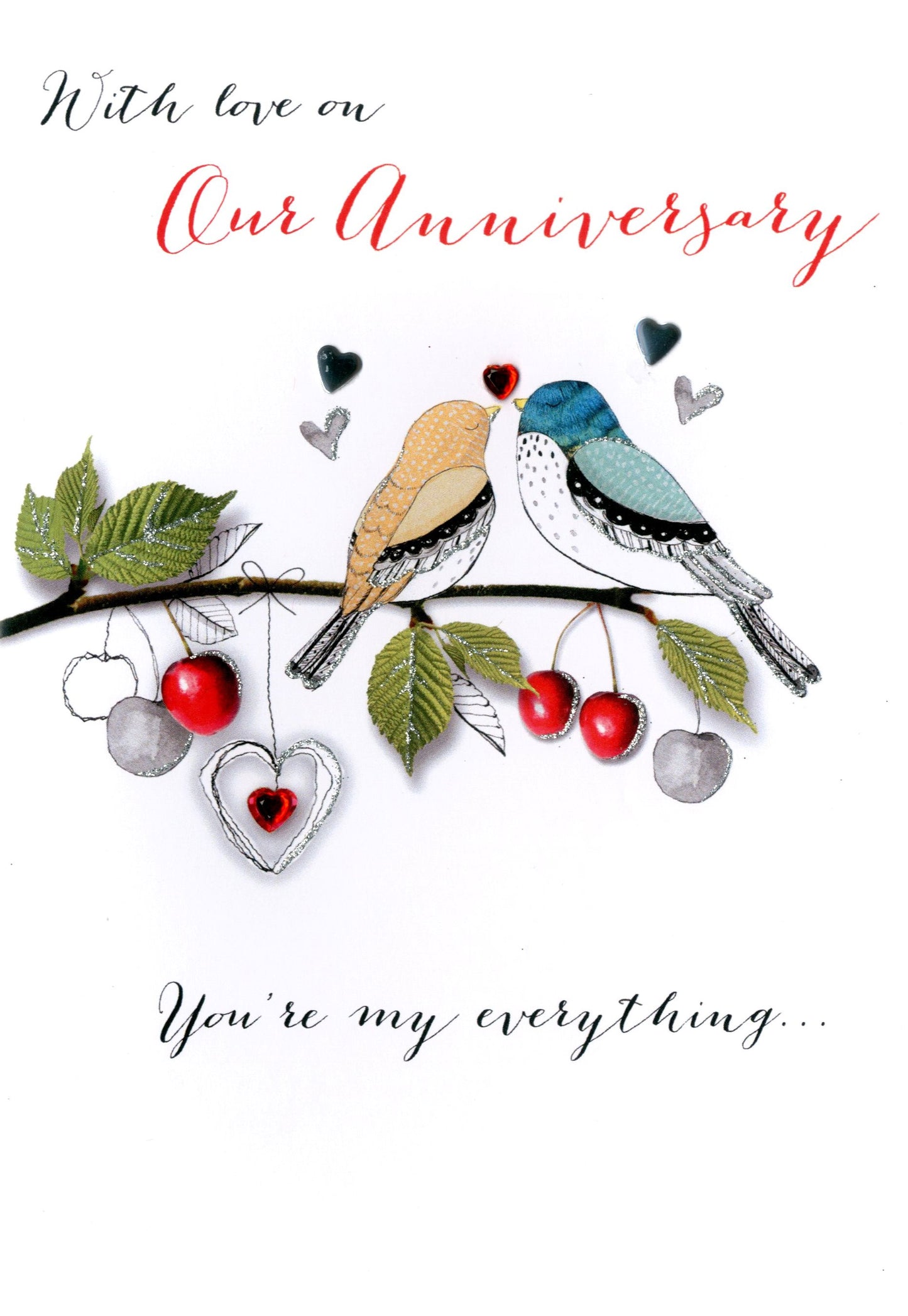 With Love On Our Anniversary Greeting Card