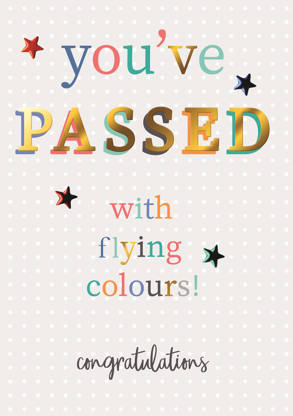 You Passed With Flying Colours!  Greeting Card