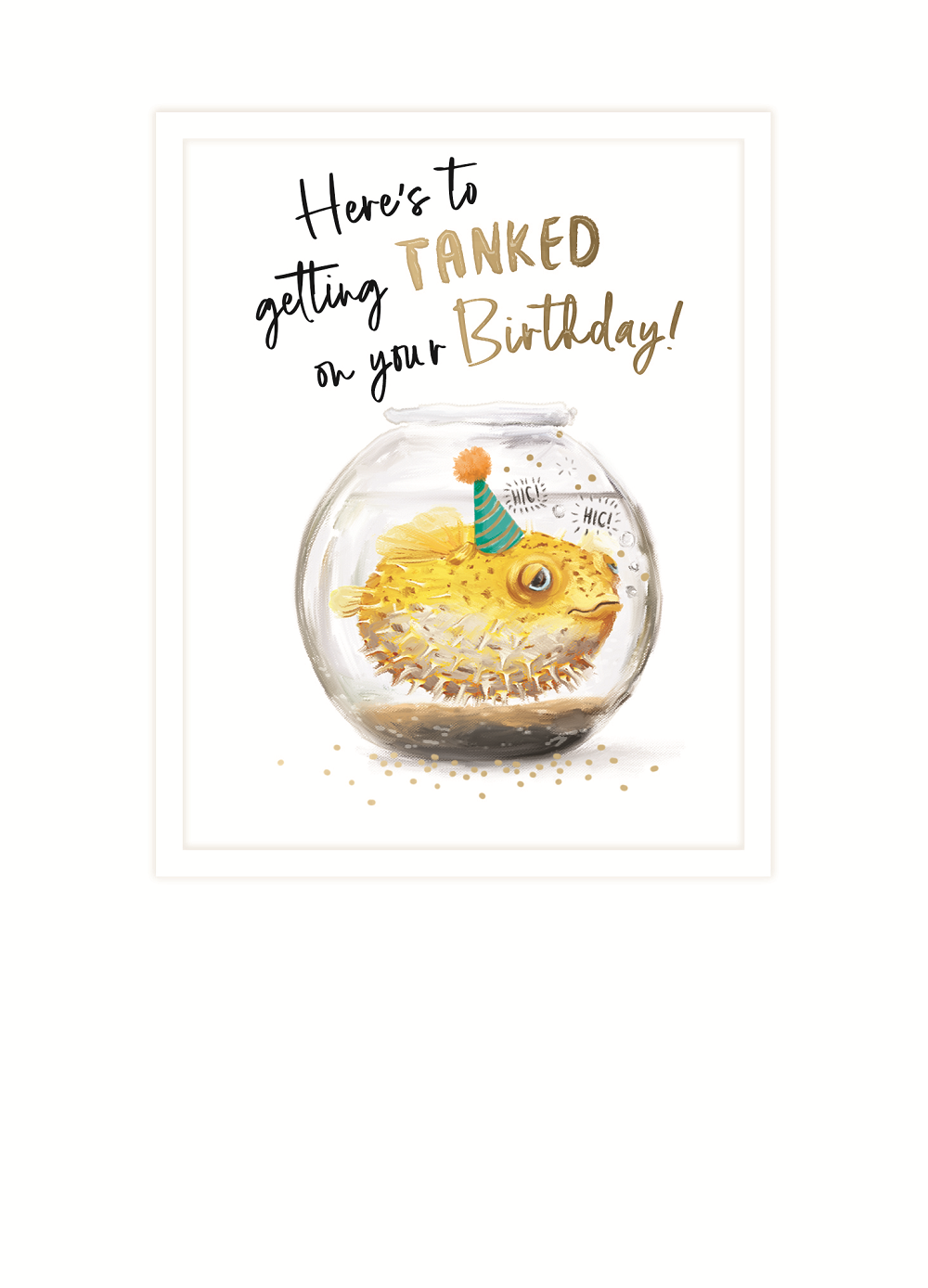 Getting Tanked On Your Birthday Funny Birthday Greeting Card