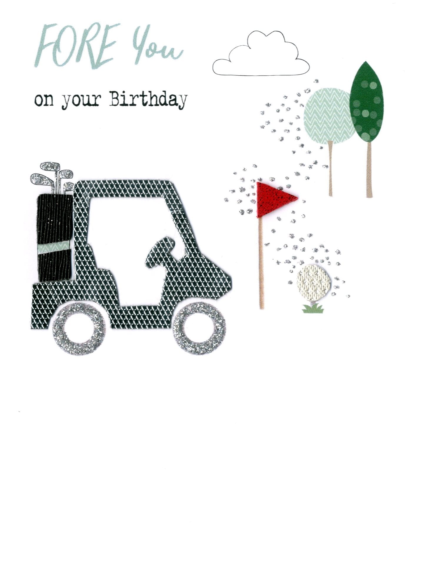 Golf Fore You On Your Birthday Irresistible Greeting Card