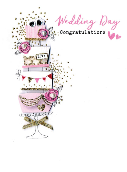 Wedding Day Congratulations Irresistible Greeting Card