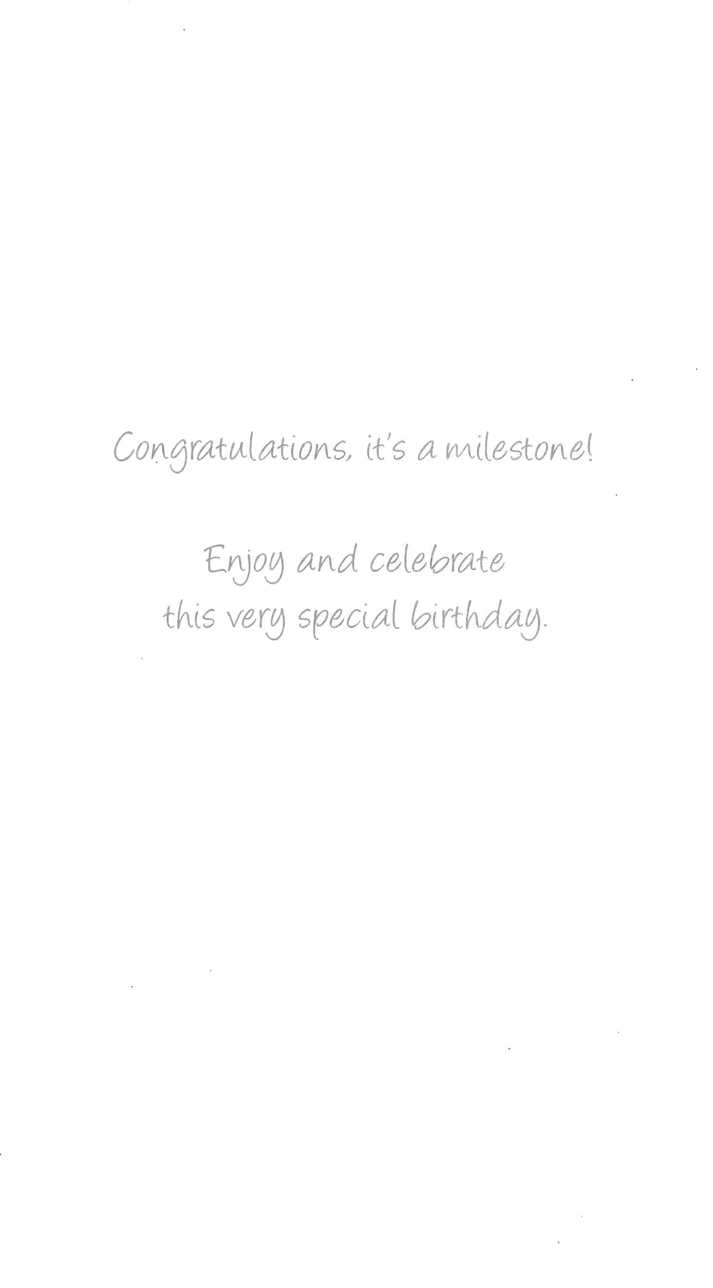 Gorgeous 50th Age 50 Birthday Greeting Card Hand-Finished Champagne Range Cards