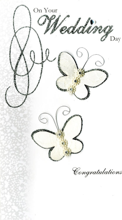 On Your Wedding Day Luxury Champagne Greeting Card Hand-Finished Cards