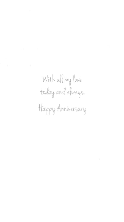 On Our Anniversary Luxury Champagne Greeting Card Hand-Finished Cards