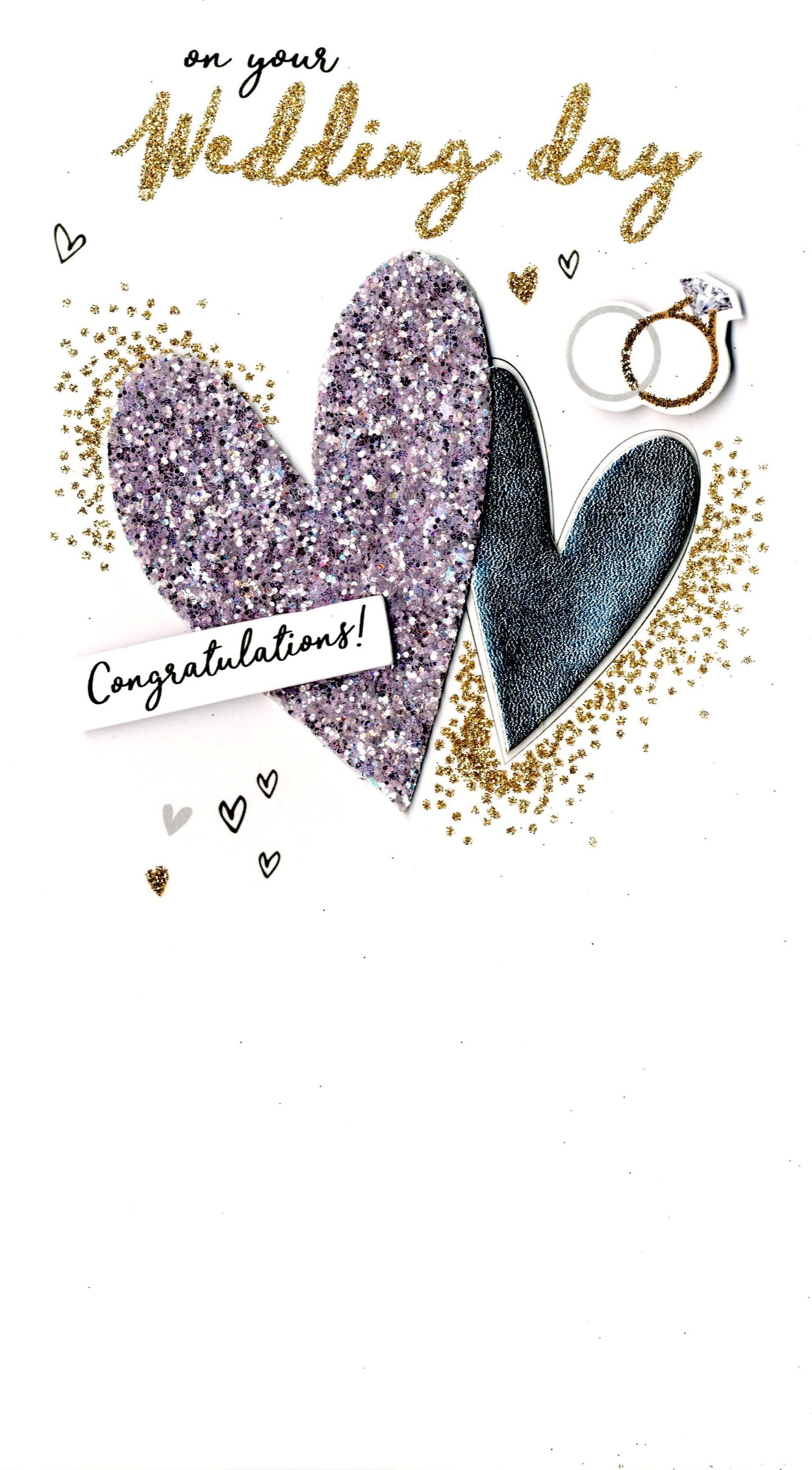Wonderful Wedding Greeting Card Hand-Finished