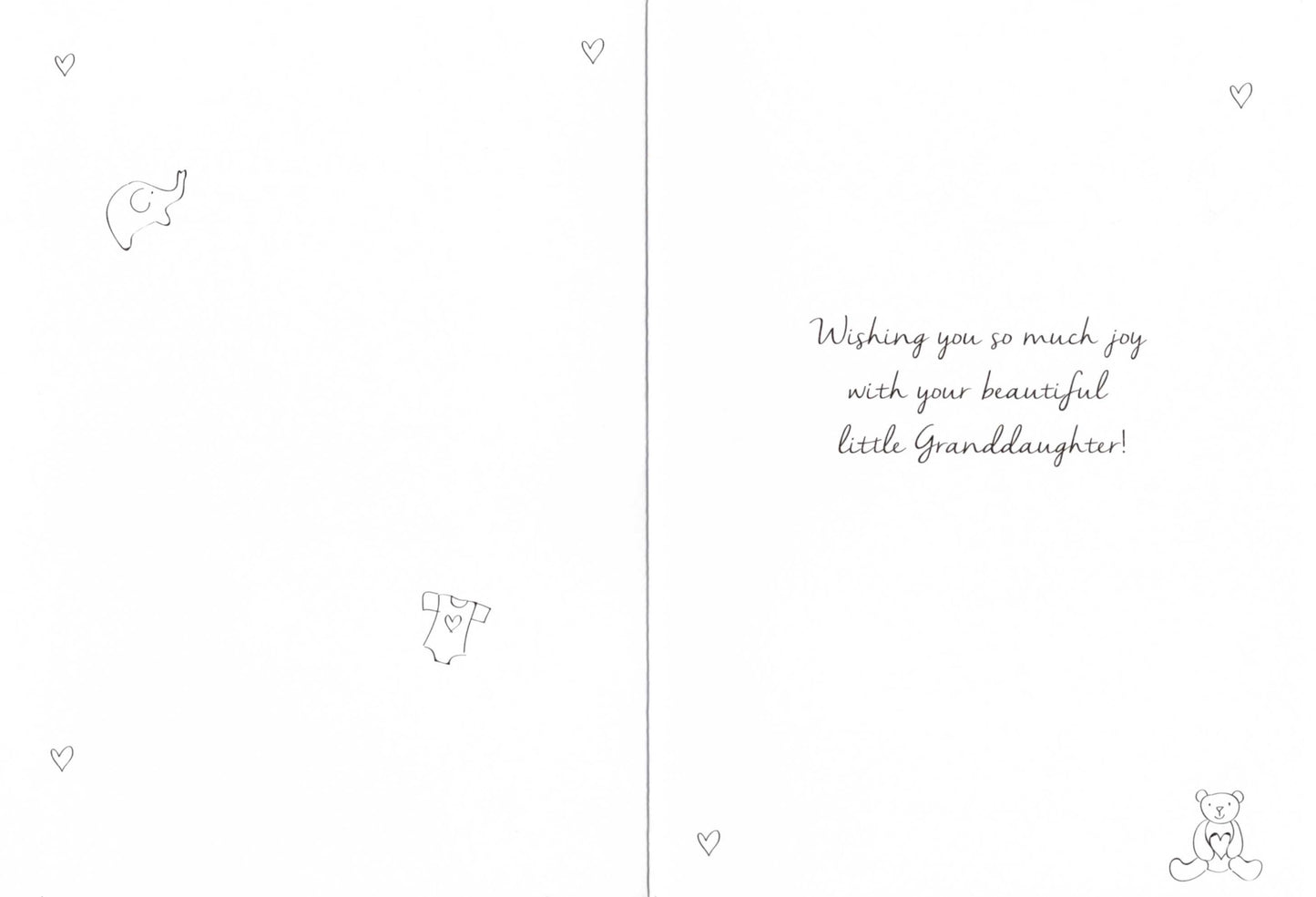 New Baby Granddaughter Congratulations Greeting Card