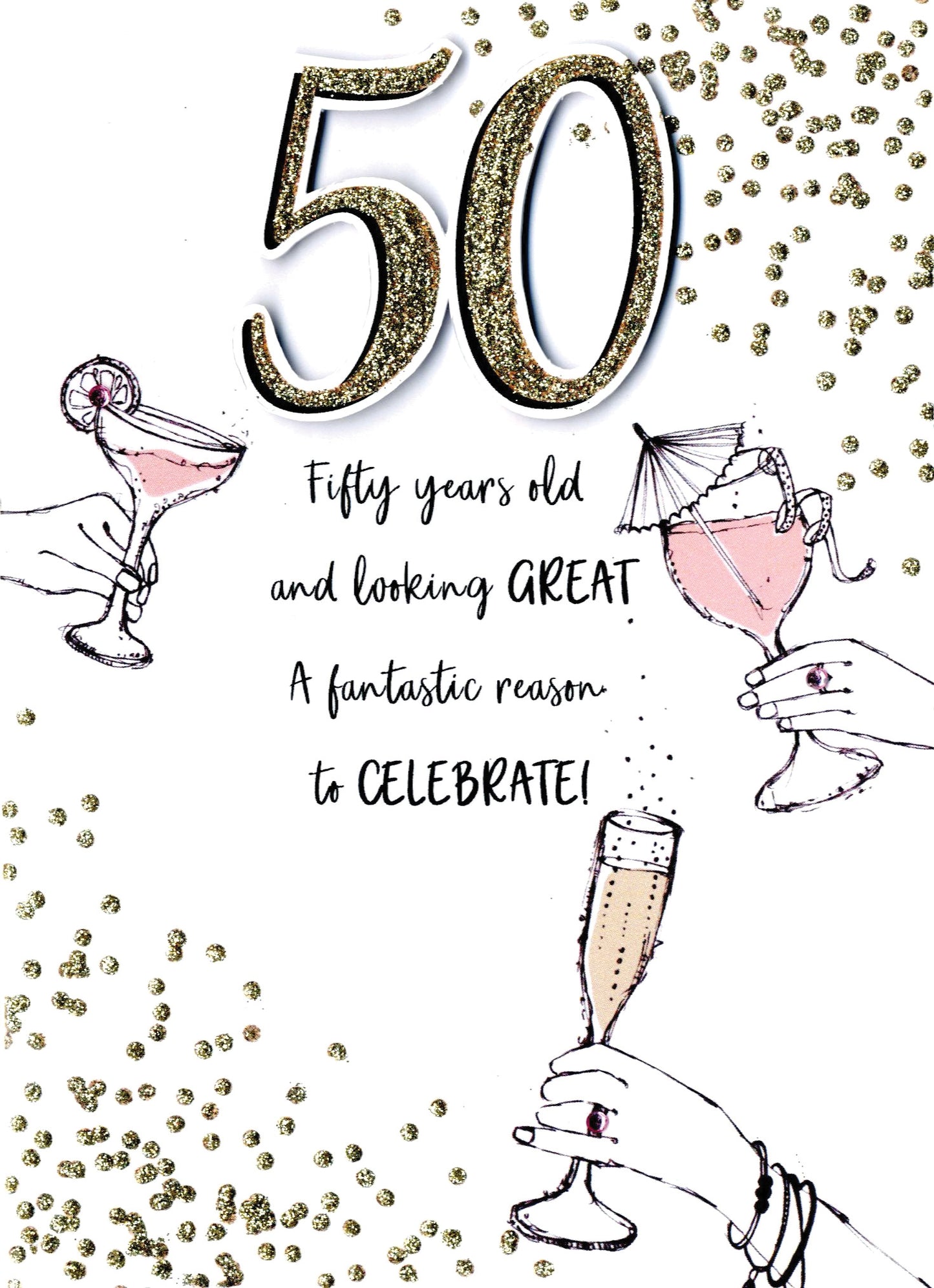 50 & Looking Great 50th Birthday Greeting Card