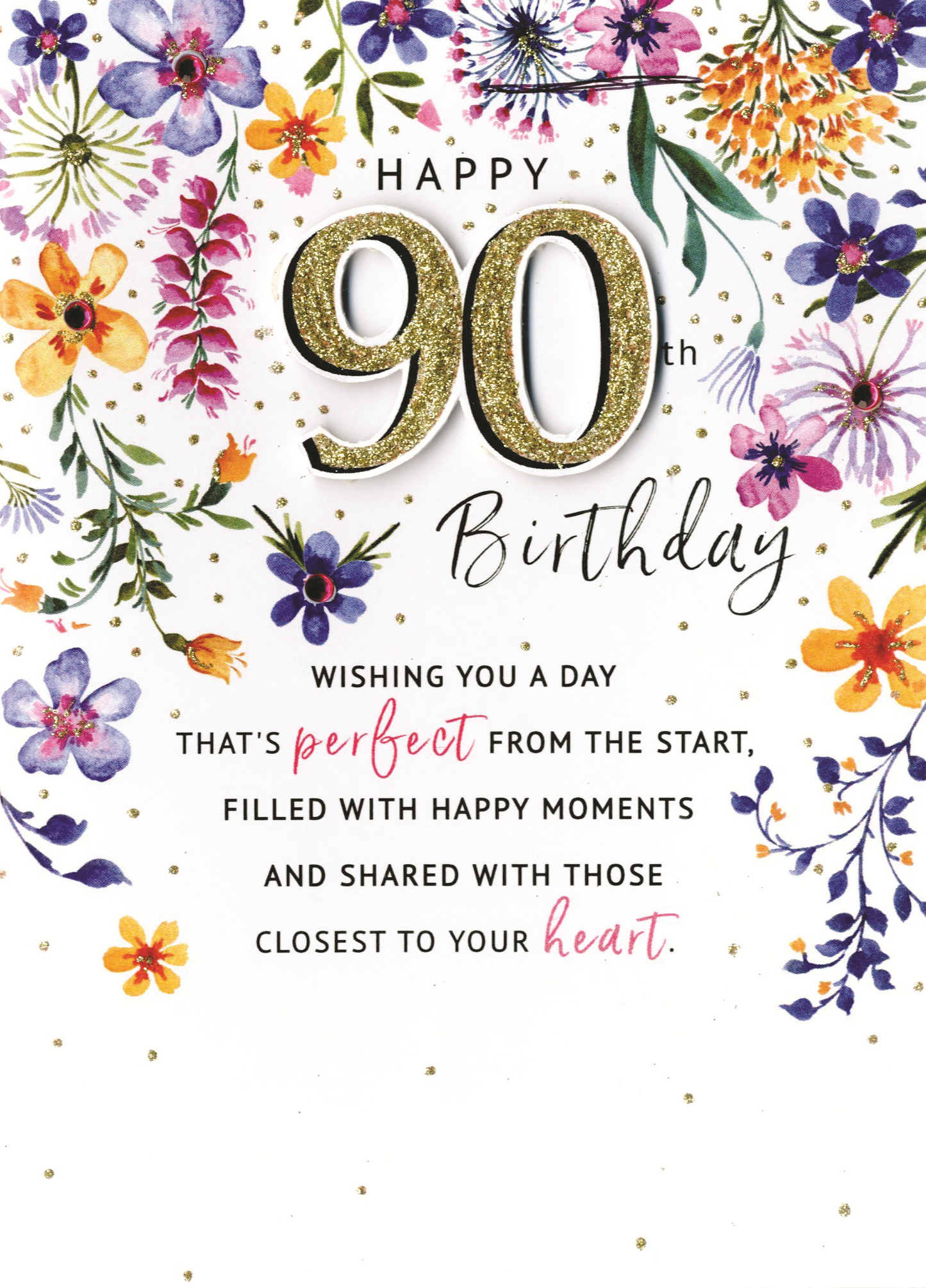 Happy 90th Birthday Greeting Card