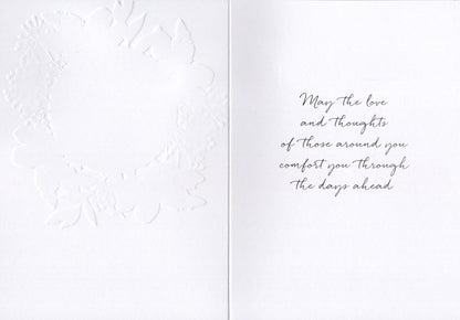 On The Loss Of Your Mum Gold Foiled Sympathy Greeting Card