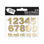 Make It Personal Stick-On Numbers 0-9 Gold Foil DIY Card Topper Embellishments