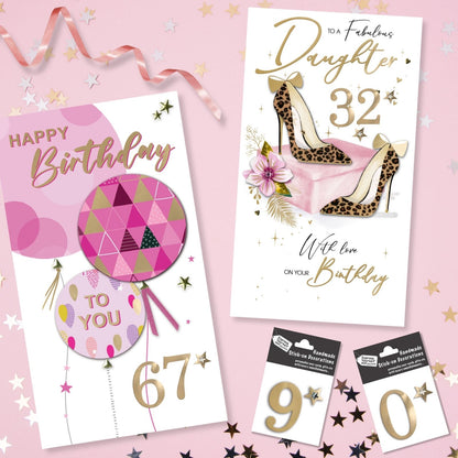 Make It Personal Stick-On Number 0 Gold Foil DIY Card Topper Embellishment