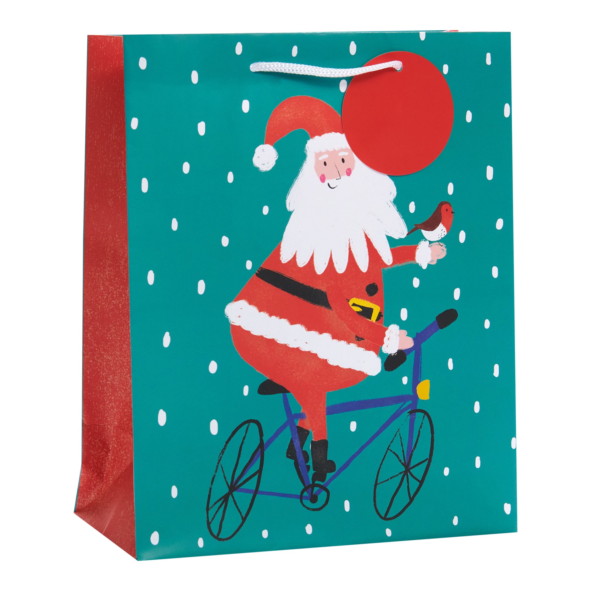 Jolly Santa Large Christmas Gift Bag Festive Xmas Gift Wrap