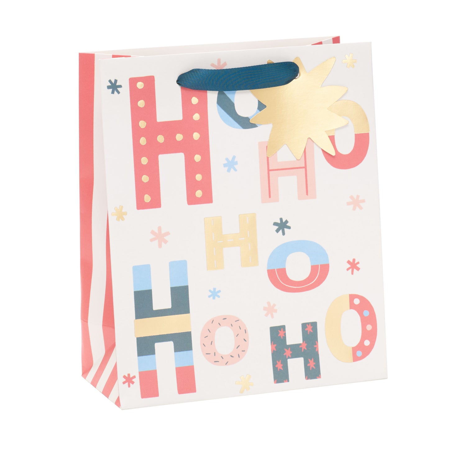 Ho Ho Ho Medium Christmas Gift Bag Festive Xmas Gift Wrap Gifting Accessory