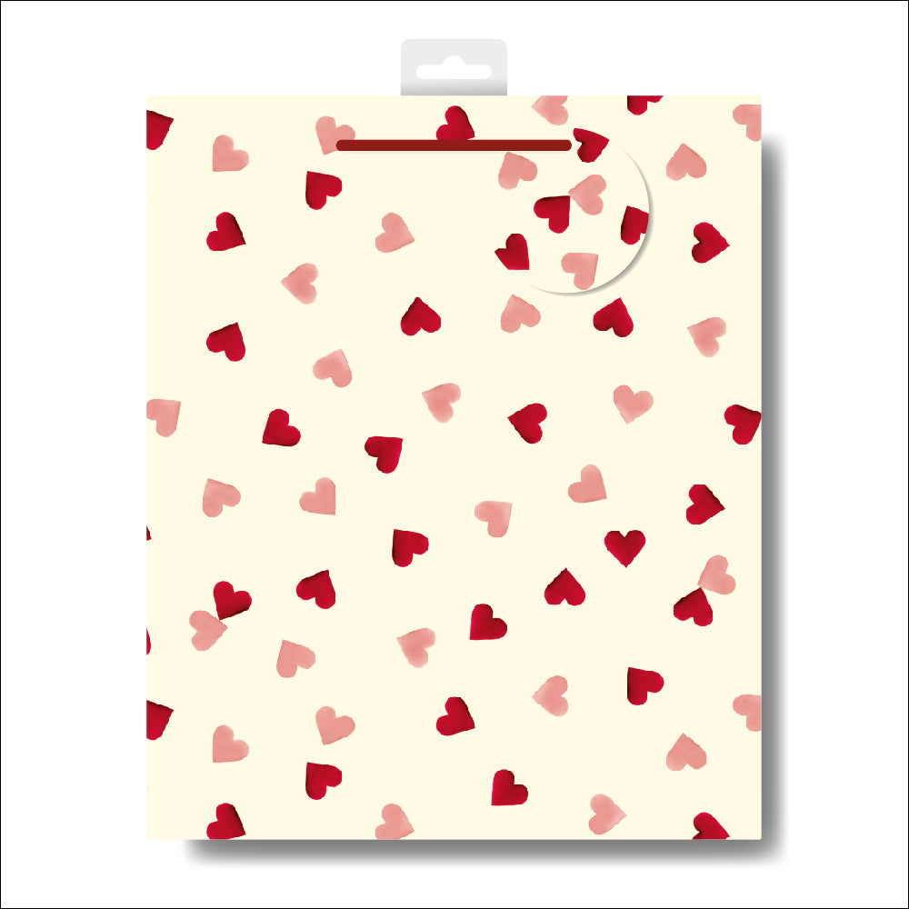 Emma Bridgewater Pink Hearts Large Gift Bag Gift Wrapping Accessory