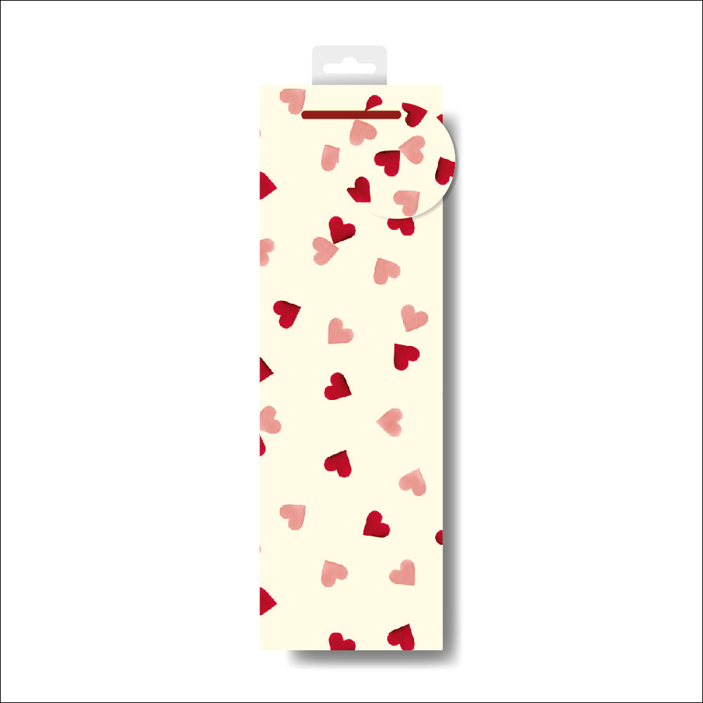 Emma Bridgewater Pink Hearts Bottle Gift Bag Gift Wrapping Accessory