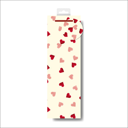 Emma Bridgewater Pink Hearts Bottle Gift Bag Gift Wrapping Accessory
