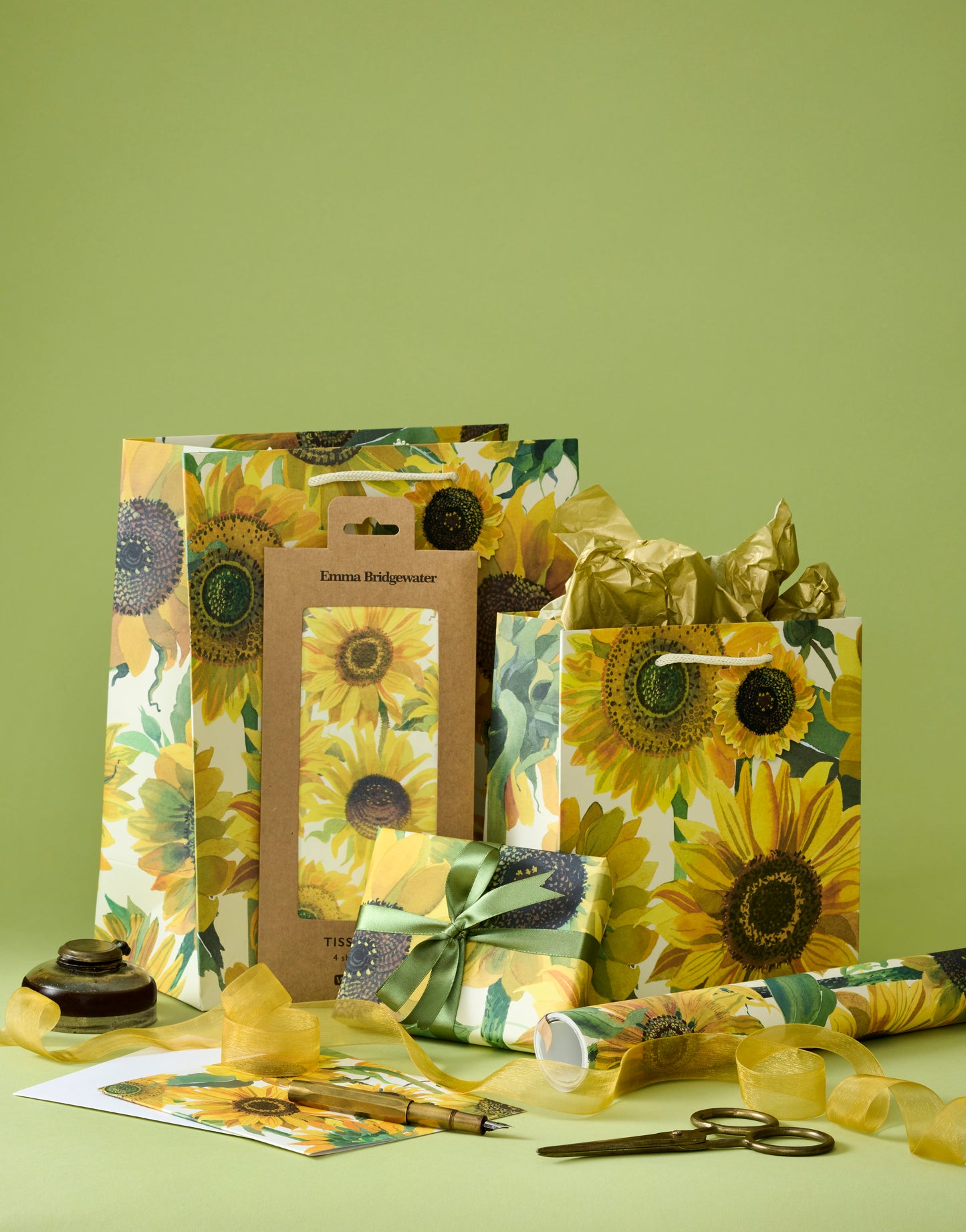 Emma Bridgewater Sunflowers Tissue Paper Giftwrap Celebration Gift Wrapping