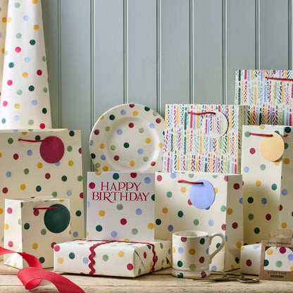 Emma Bridgewater Polka Dot Medium Gift Bag Gift Wrapping Accessory