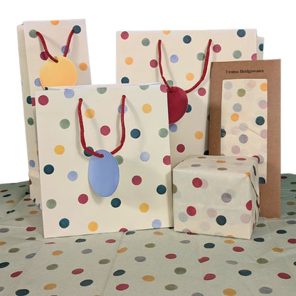 Emma Bridgewater Polka Dot Bottle Gift Bag Gift Wrapping Accessory