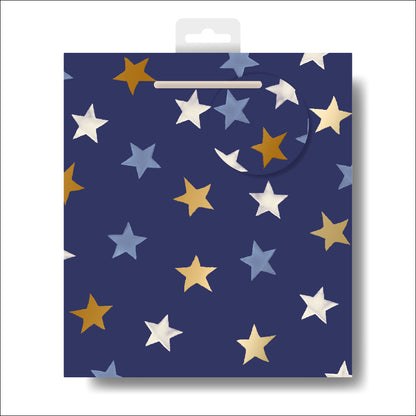 Emma Bridgewater Blue Stars Medium Gift Bag Gift Wrapping Accessory