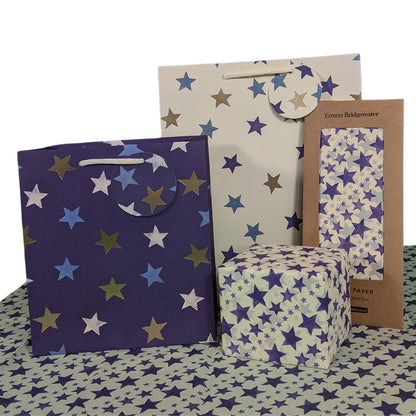Emma Bridgewater Blue Stars Large Gift Bag Gift Wrapping Accessory