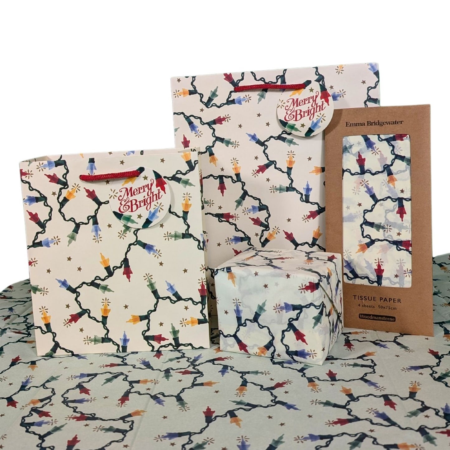 Emma Bridgewater Fairy Lights Large Gift Bag Christmas Gift Accessory